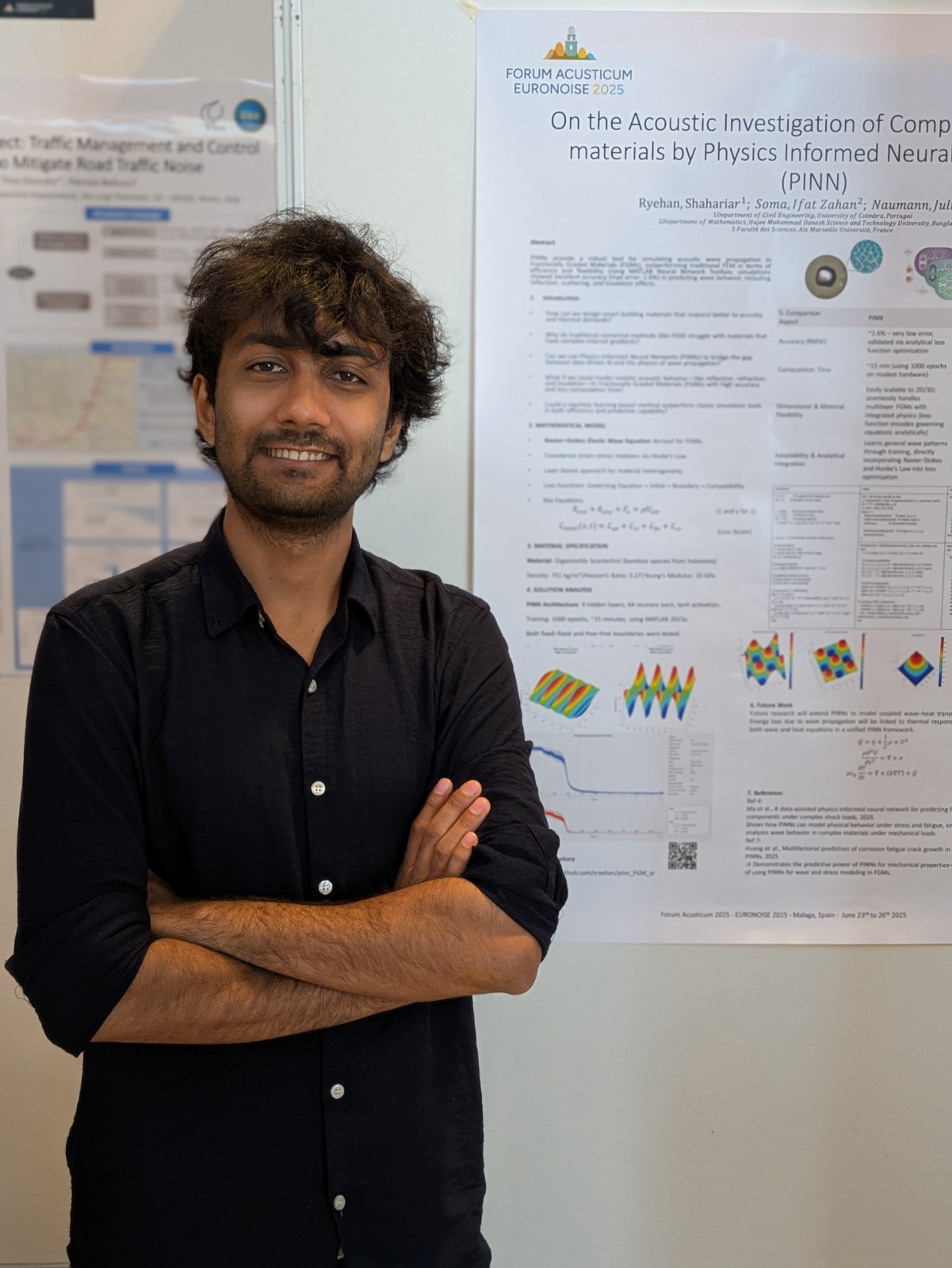 Presenting the PINN poster at Forum Acusticum Euronoise 2025, Málaga