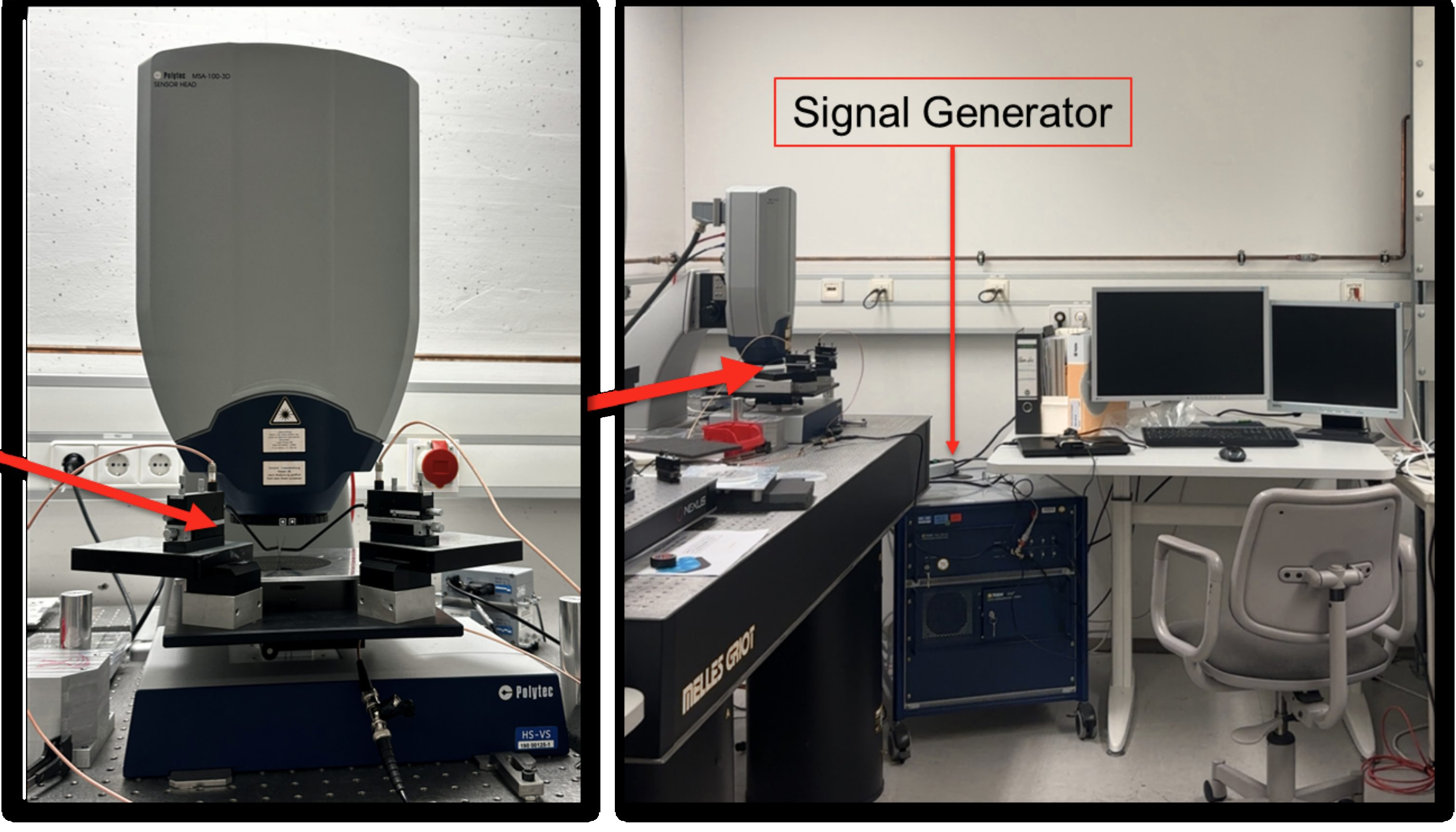 Laser Doppler vibrometer at Hahn-Schickard
